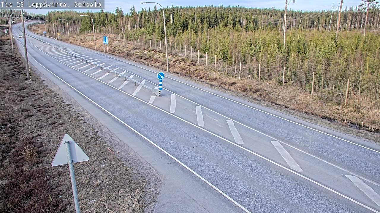 Weather Camera Image Väg 23 Leppävirta, Soisalo, Leppävirta, Pohjois-Savo