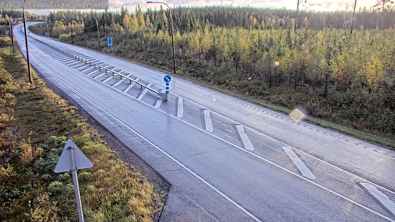 Weather Camera Image Road 23 Leppävirta, Soisalo, Leppävirta, Pohjois-Savo