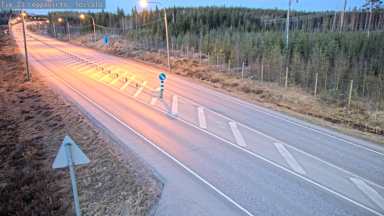 Weather Camera Image Väg 23 Leppävirta, Soisalo, Leppävirta, Pohjois-Savo