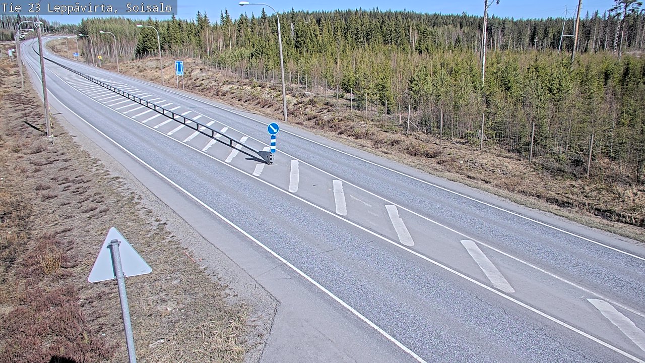 Weather Camera Image Road 23 Leppävirta, Soisalo, Leppävirta, Pohjois-Savo