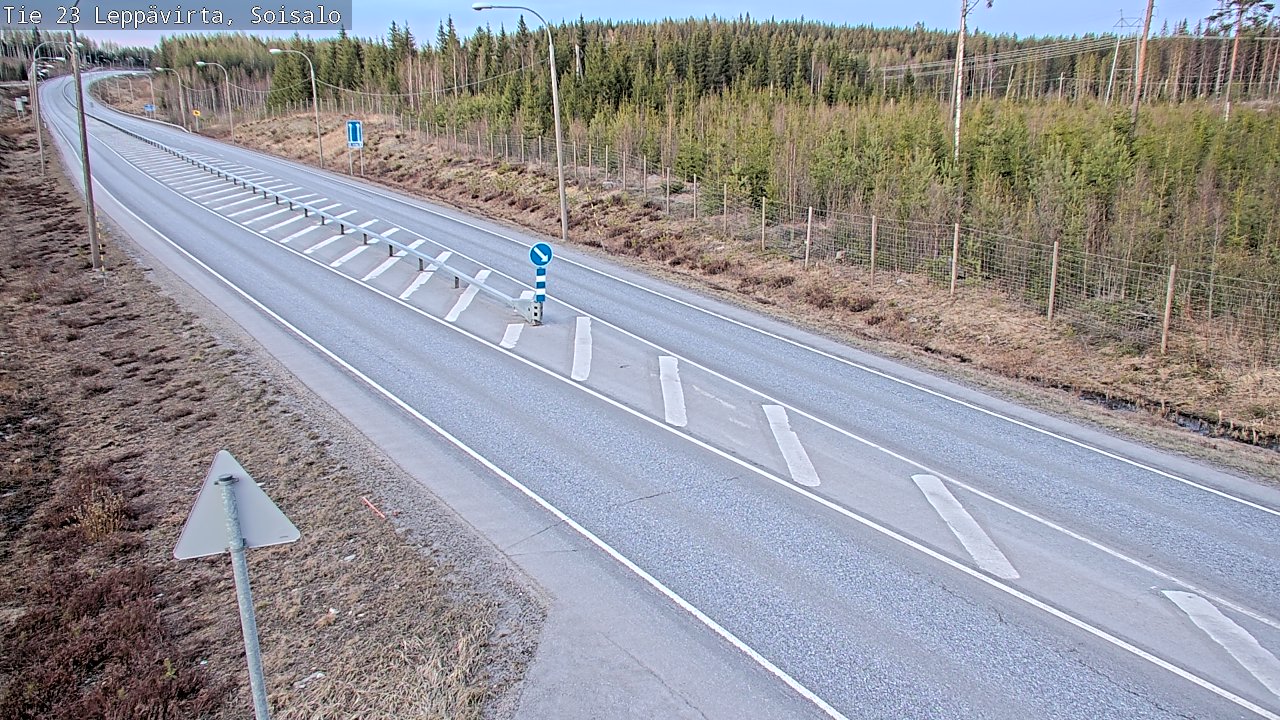 Weather Camera Image Väg 23 Leppävirta, Soisalo, Leppävirta, Pohjois-Savo
