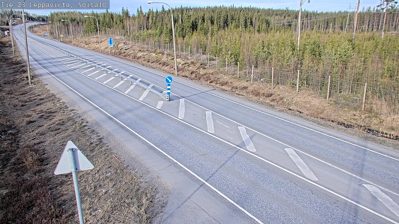 Weather Camera Image Väg 23 Leppävirta, Soisalo, Leppävirta, Pohjois-Savo