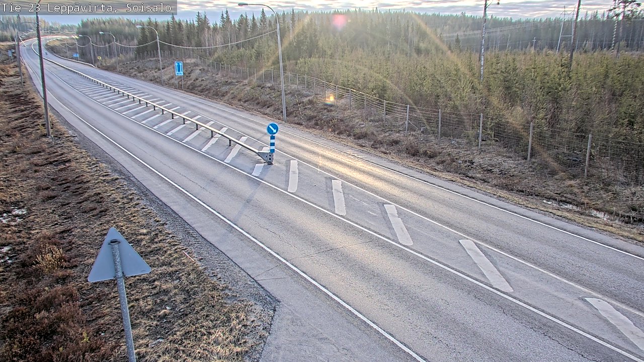 Weather Camera Image Väg 23 Leppävirta, Soisalo, Leppävirta, Pohjois-Savo