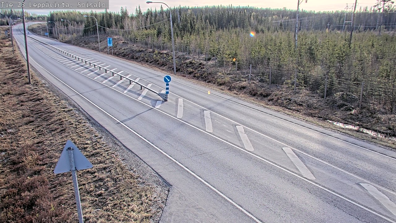 Weather Camera Image Road 23 Leppävirta, Soisalo, Leppävirta, Pohjois-Savo