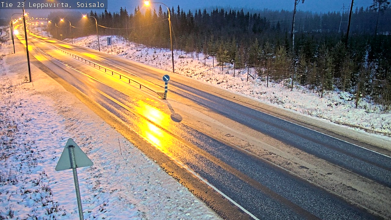 Weather Camera Image Road 23 Leppävirta, Soisalo, Leppävirta, Pohjois-Savo