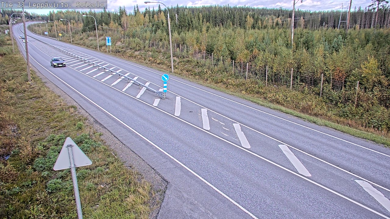 Weather Camera Image Väg 23 Leppävirta, Soisalo, Leppävirta, Pohjois-Savo