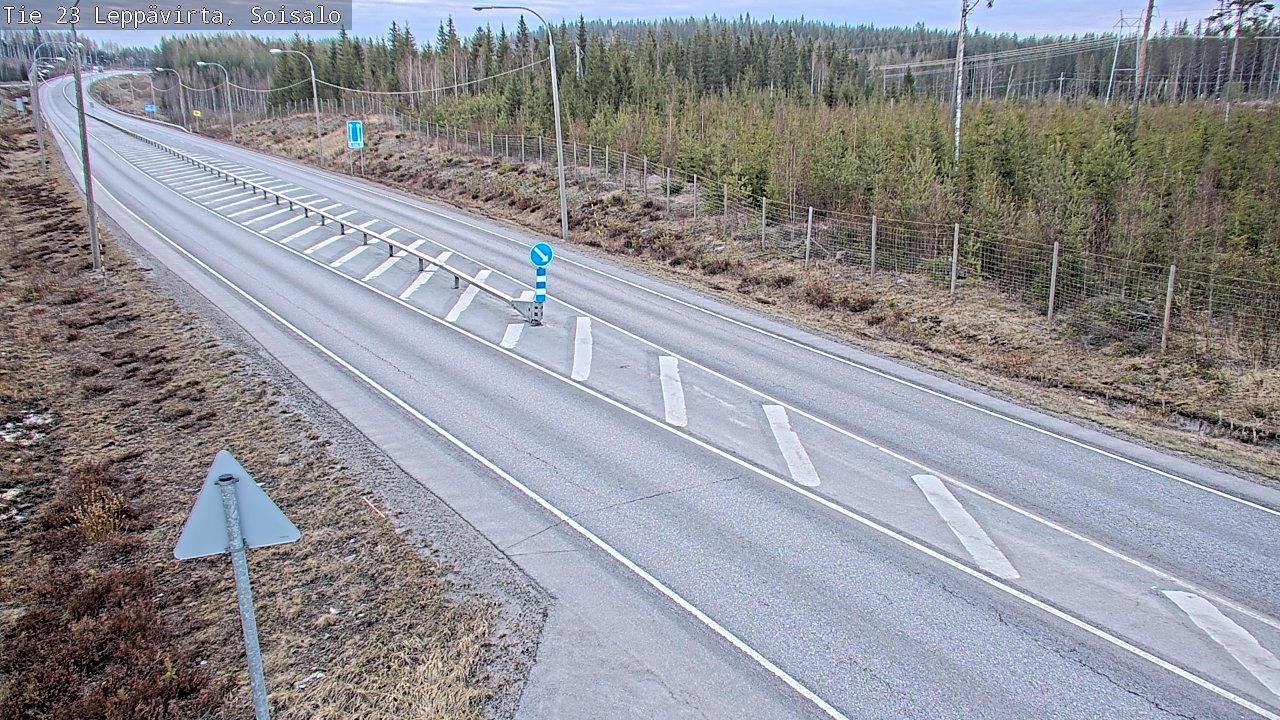 Weather Camera Image Väg 23 Leppävirta, Soisalo, Leppävirta, Pohjois-Savo