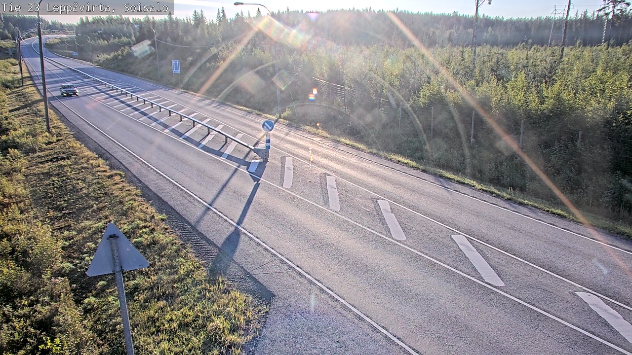 Weather Camera Image Road 23 Leppävirta, Soisalo, Leppävirta, Pohjois-Savo