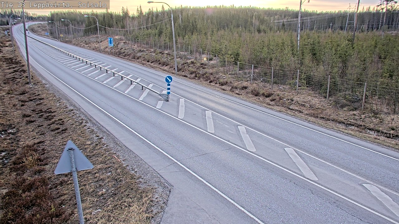 Weather Camera Image Road 23 Leppävirta, Soisalo, Leppävirta, Pohjois-Savo