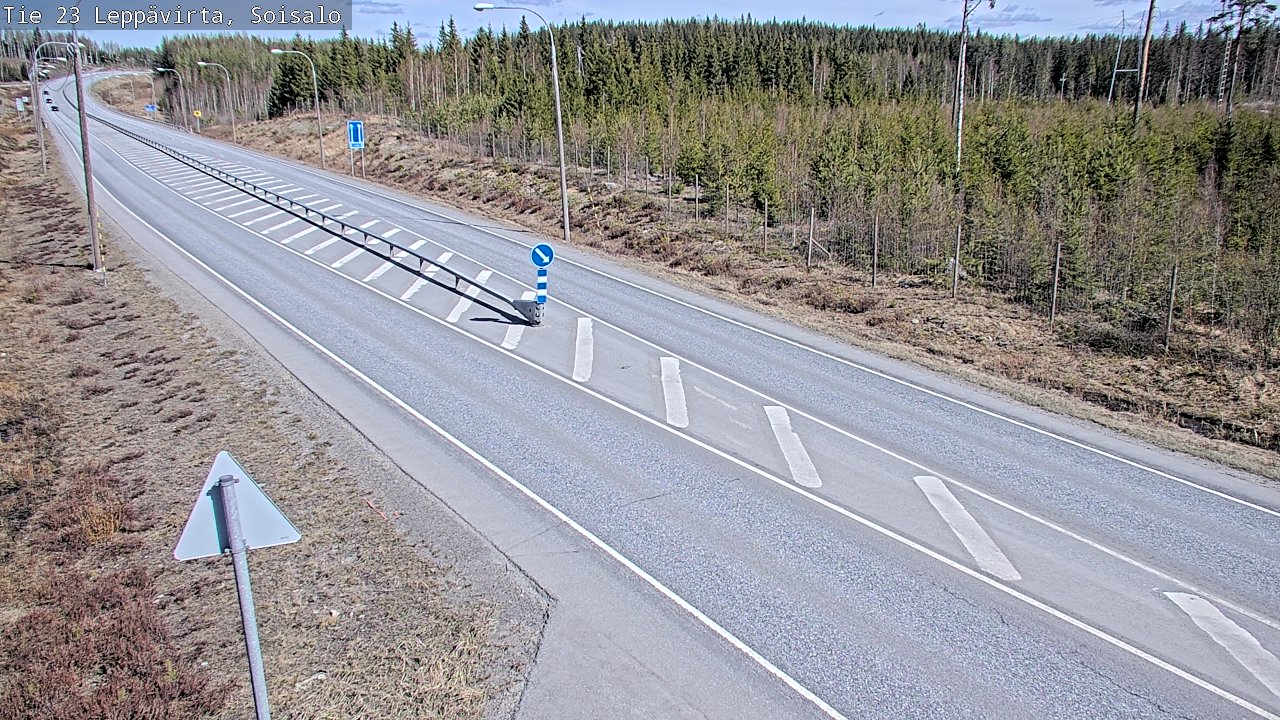 Weather Camera Image Väg 23 Leppävirta, Soisalo, Leppävirta, Pohjois-Savo
