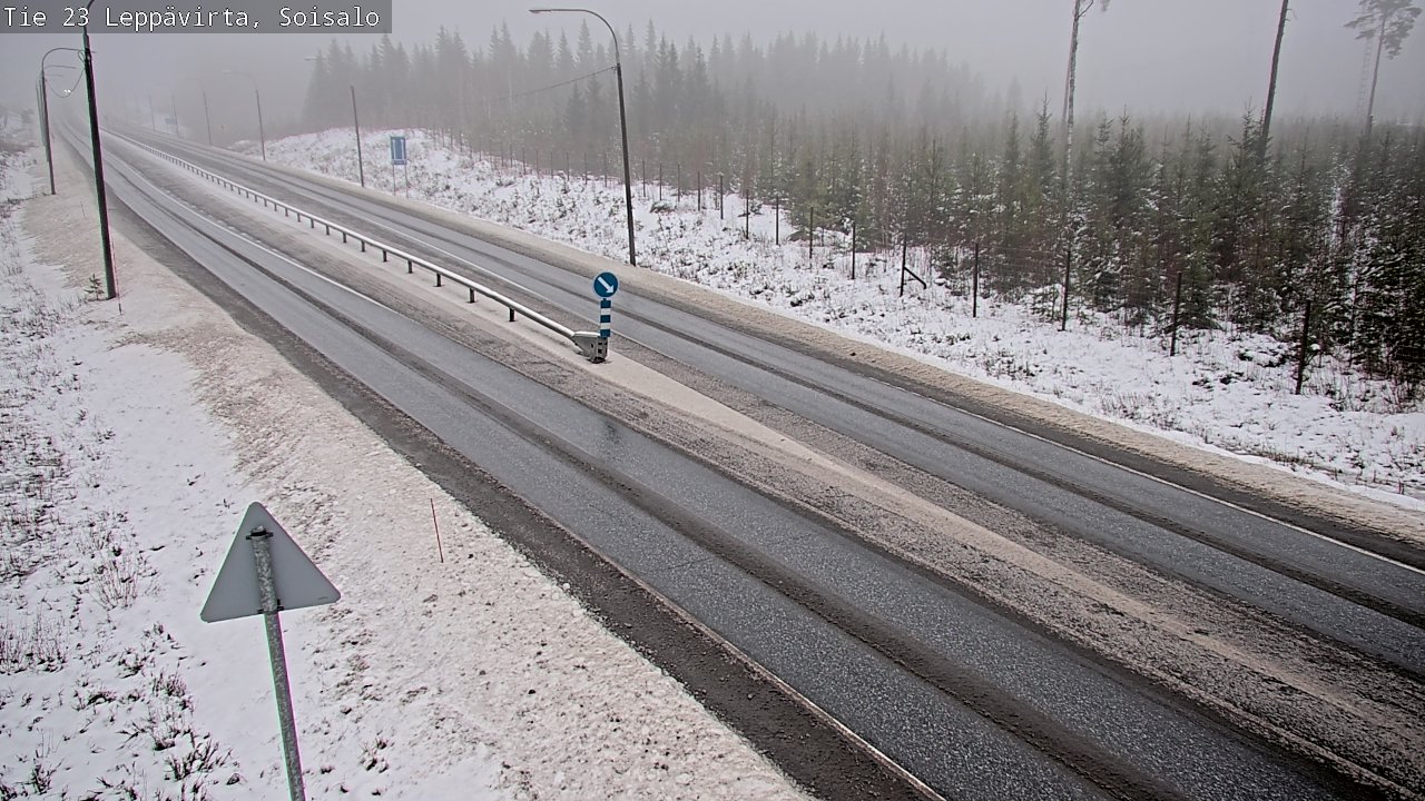 Weather Camera Image Road 23 Leppävirta, Soisalo, Leppävirta, Pohjois-Savo