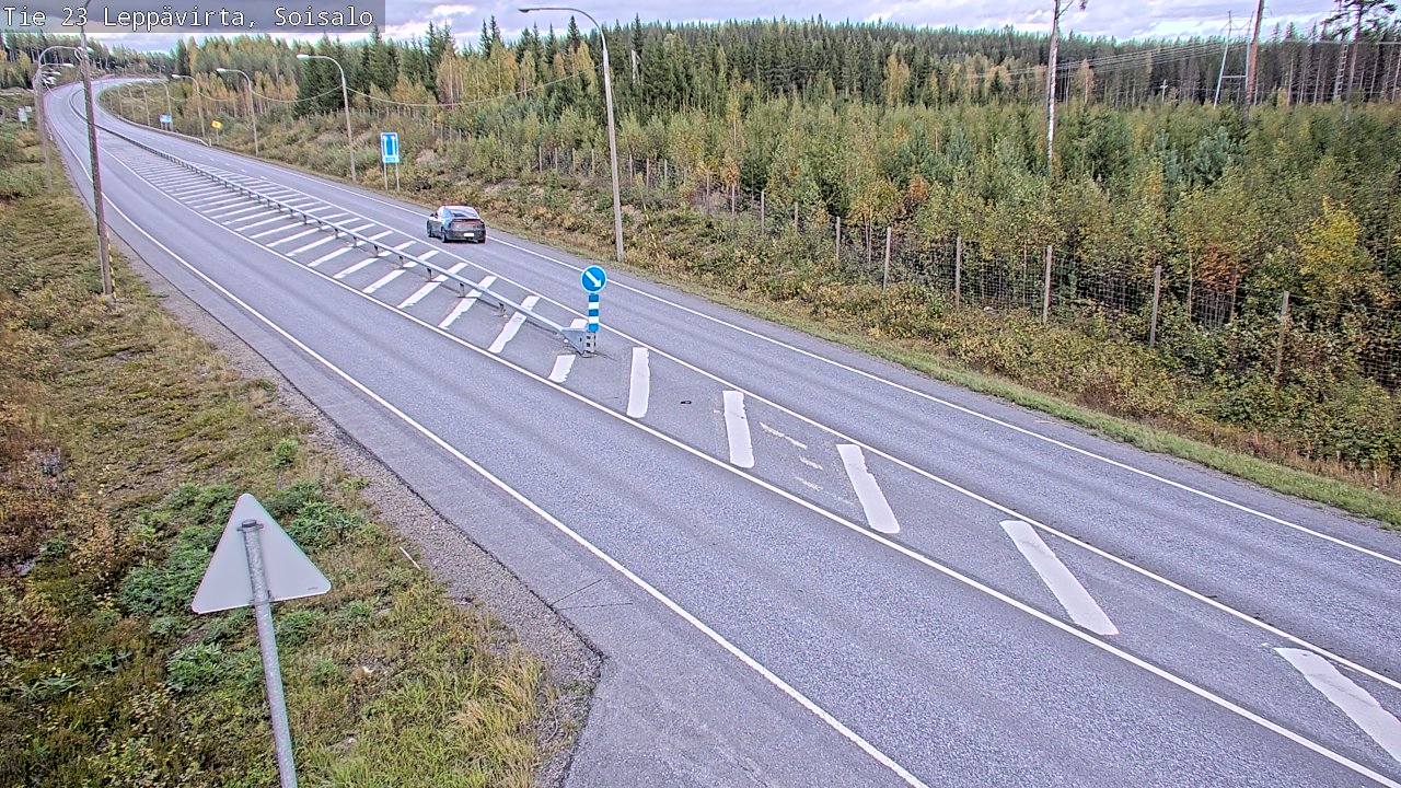 Weather Camera Image Väg 23 Leppävirta, Soisalo, Leppävirta, Pohjois-Savo