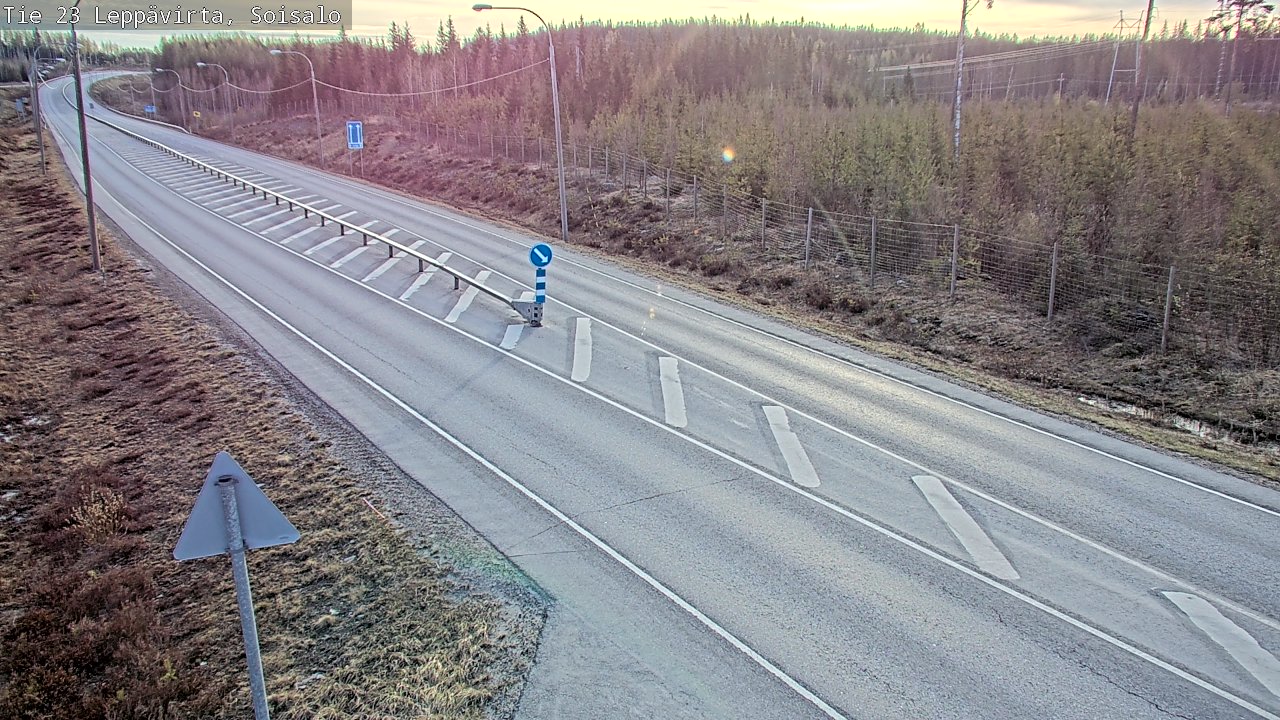 Weather Camera Image Road 23 Leppävirta, Soisalo, Leppävirta, Pohjois-Savo