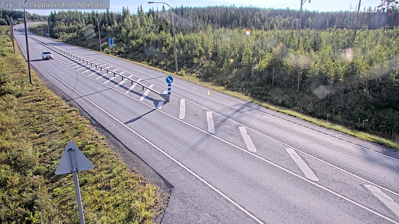 Weather Camera Image Road 23 Leppävirta, Soisalo, Leppävirta, Pohjois-Savo