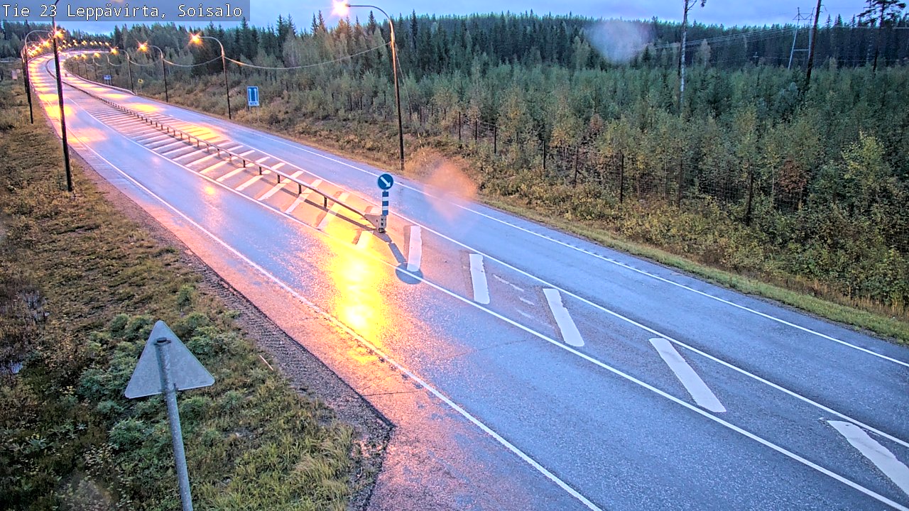 Weather Camera Image Road 23 Leppävirta, Soisalo, Leppävirta, Pohjois-Savo