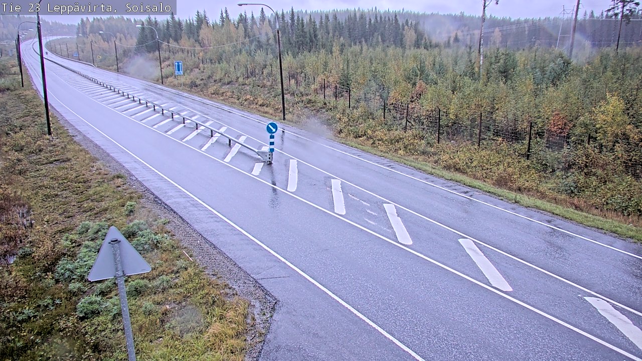 Weather Camera Image Road 23 Leppävirta, Soisalo, Leppävirta, Pohjois-Savo