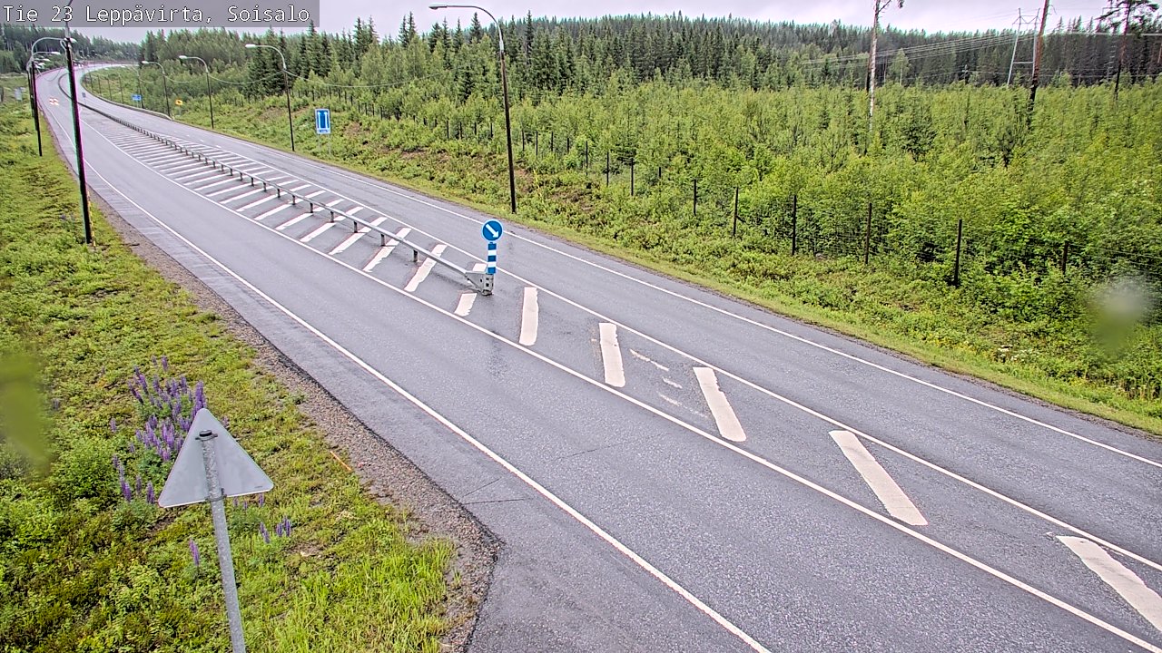 Weather Camera Image Väg 23 Leppävirta, Soisalo, Leppävirta, Pohjois-Savo