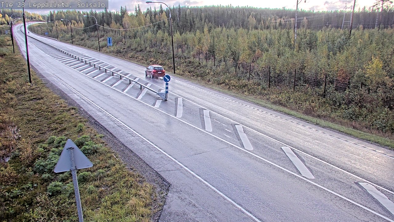 Weather Camera Image Road 23 Leppävirta, Soisalo, Leppävirta, Pohjois-Savo