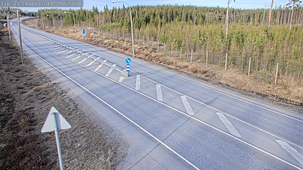 Weather Camera Image Väg 23 Leppävirta, Soisalo, Leppävirta, Pohjois-Savo