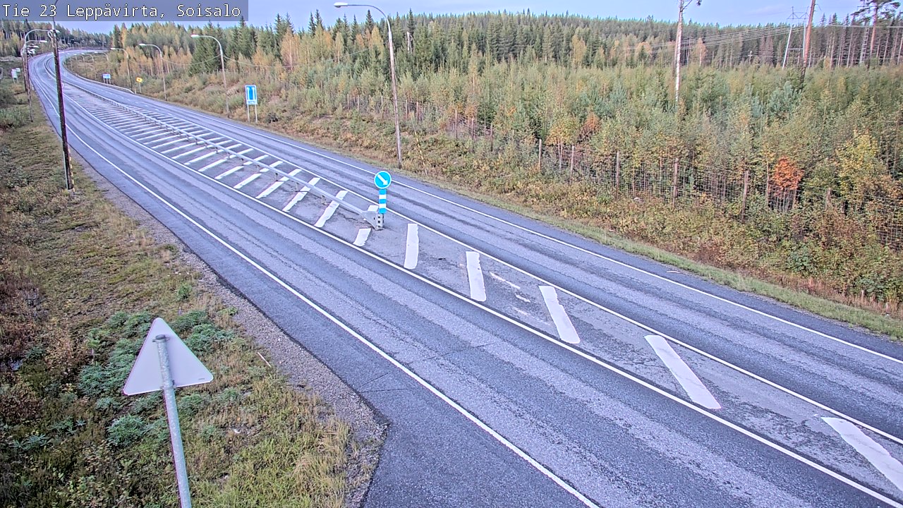 Weather Camera Image Road 23 Leppävirta, Soisalo, Leppävirta, Pohjois-Savo
