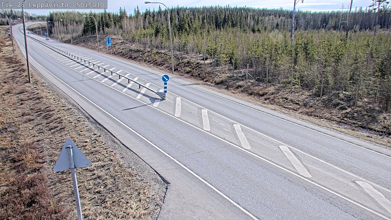 Weather Camera Image Väg 23 Leppävirta, Soisalo, Leppävirta, Pohjois-Savo