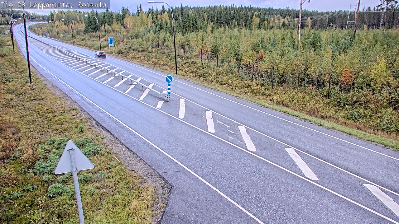 Weather Camera Image Road 23 Leppävirta, Soisalo, Leppävirta, Pohjois-Savo