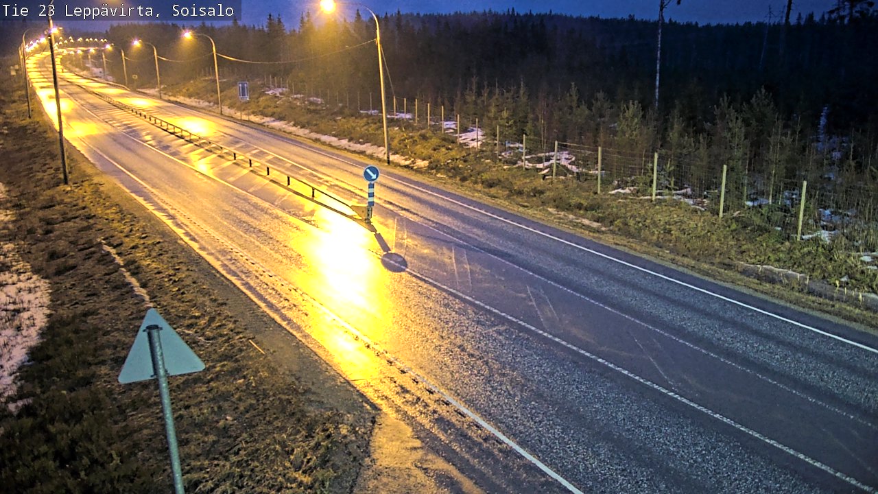Weather Camera Image Road 23 Leppävirta, Soisalo, Leppävirta, Pohjois-Savo