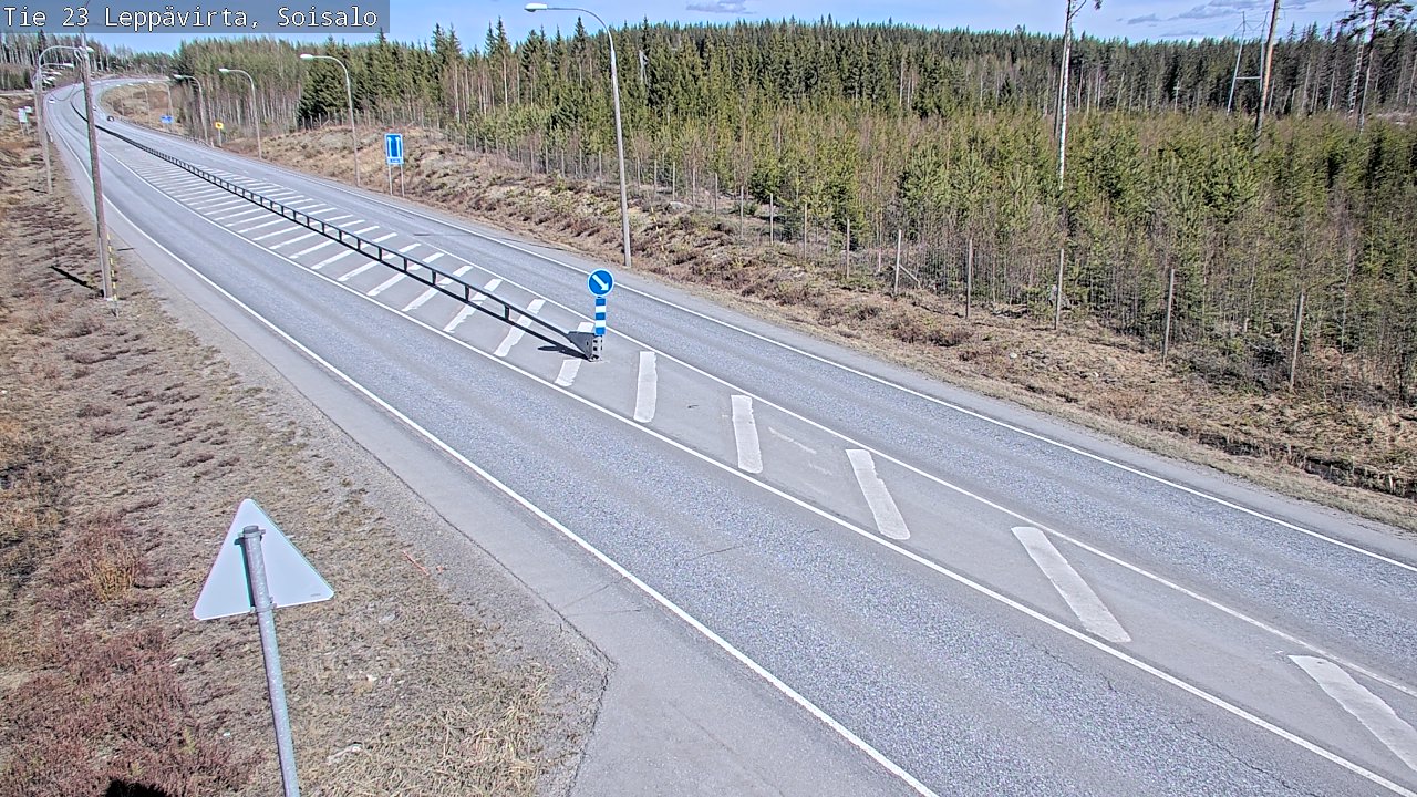 Weather Camera Image Väg 23 Leppävirta, Soisalo, Leppävirta, Pohjois-Savo