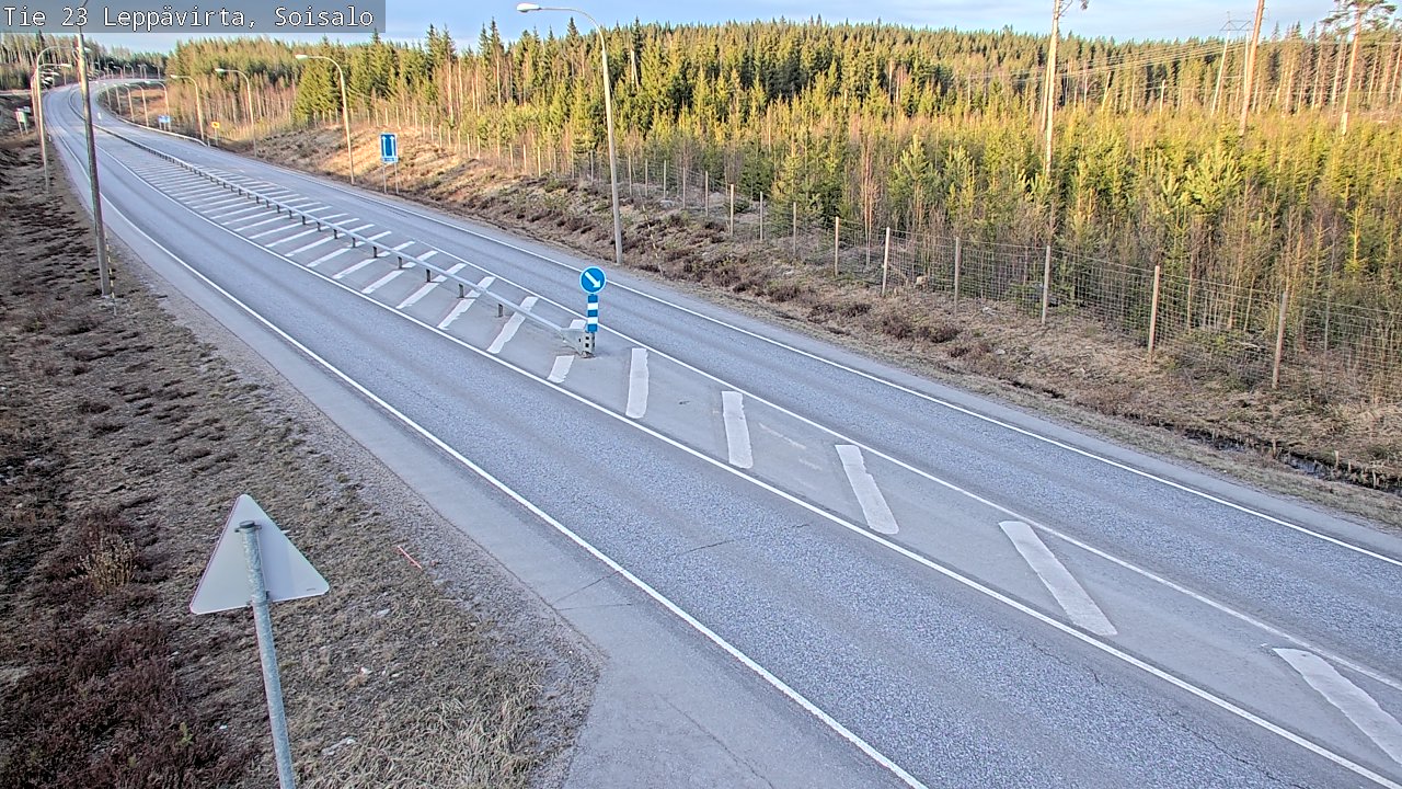 Weather Camera Image Väg 23 Leppävirta, Soisalo, Leppävirta, Pohjois-Savo