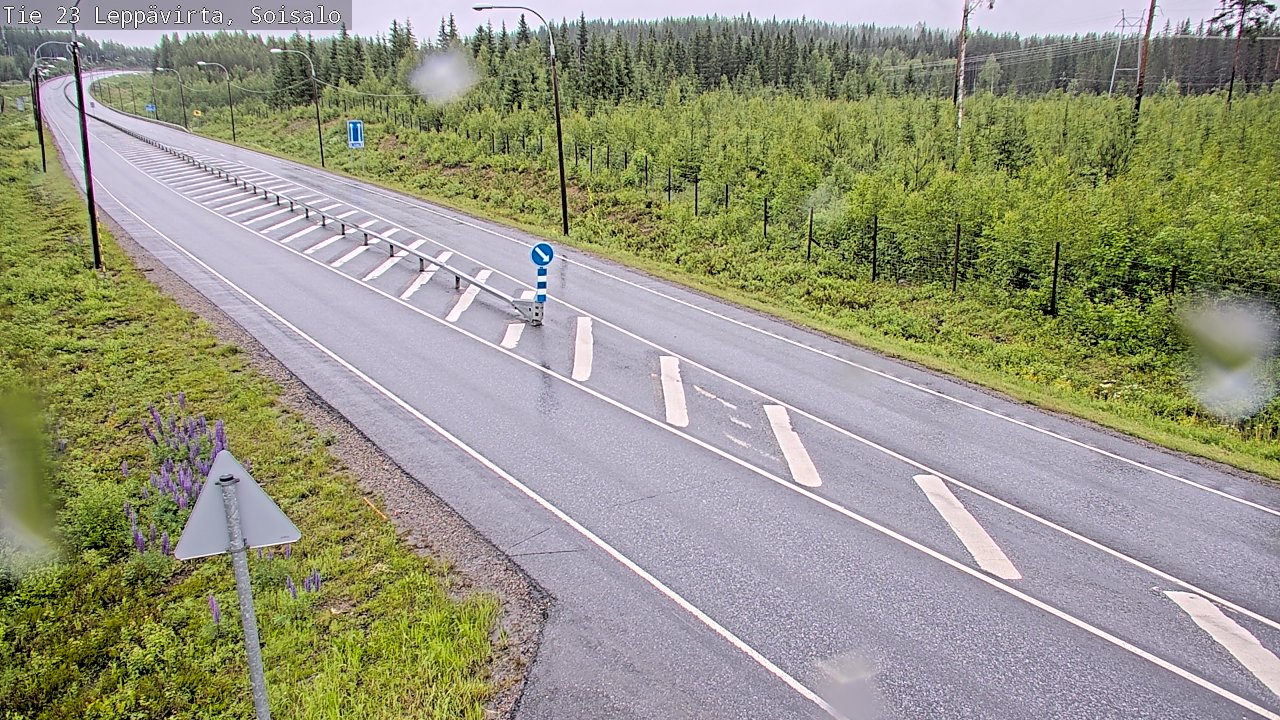 Weather Camera Image Väg 23 Leppävirta, Soisalo, Leppävirta, Pohjois-Savo