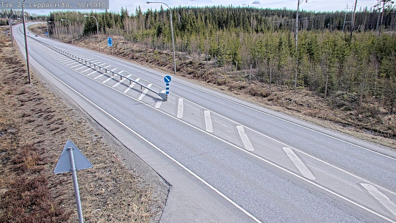 Weather Camera Image Väg 23 Leppävirta, Soisalo, Leppävirta, Pohjois-Savo
