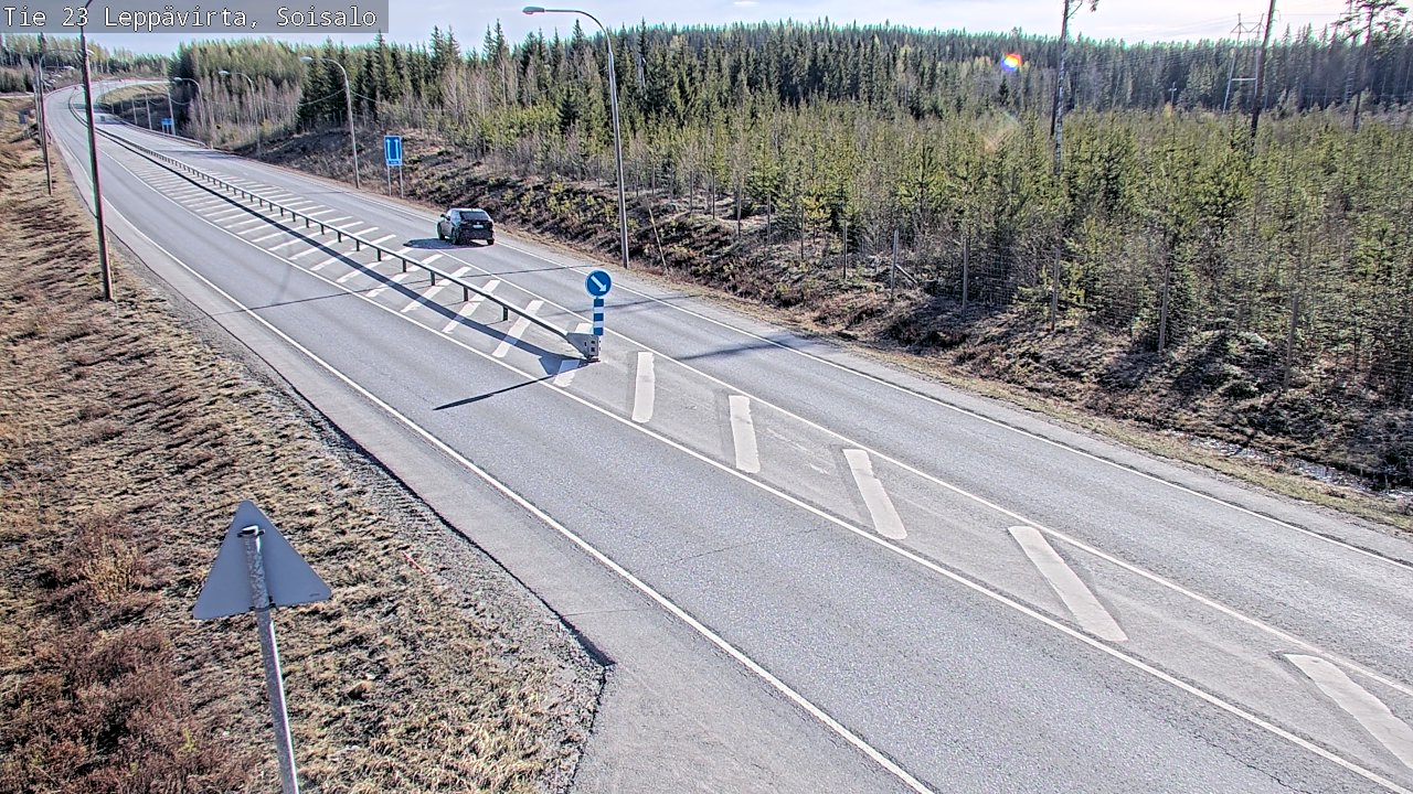 Weather Camera Image Road 23 Leppävirta, Soisalo, Leppävirta, Pohjois-Savo