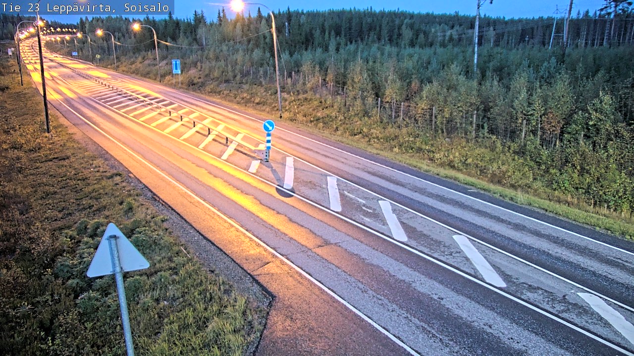 Weather Camera Image Road 23 Leppävirta, Soisalo, Leppävirta, Pohjois-Savo