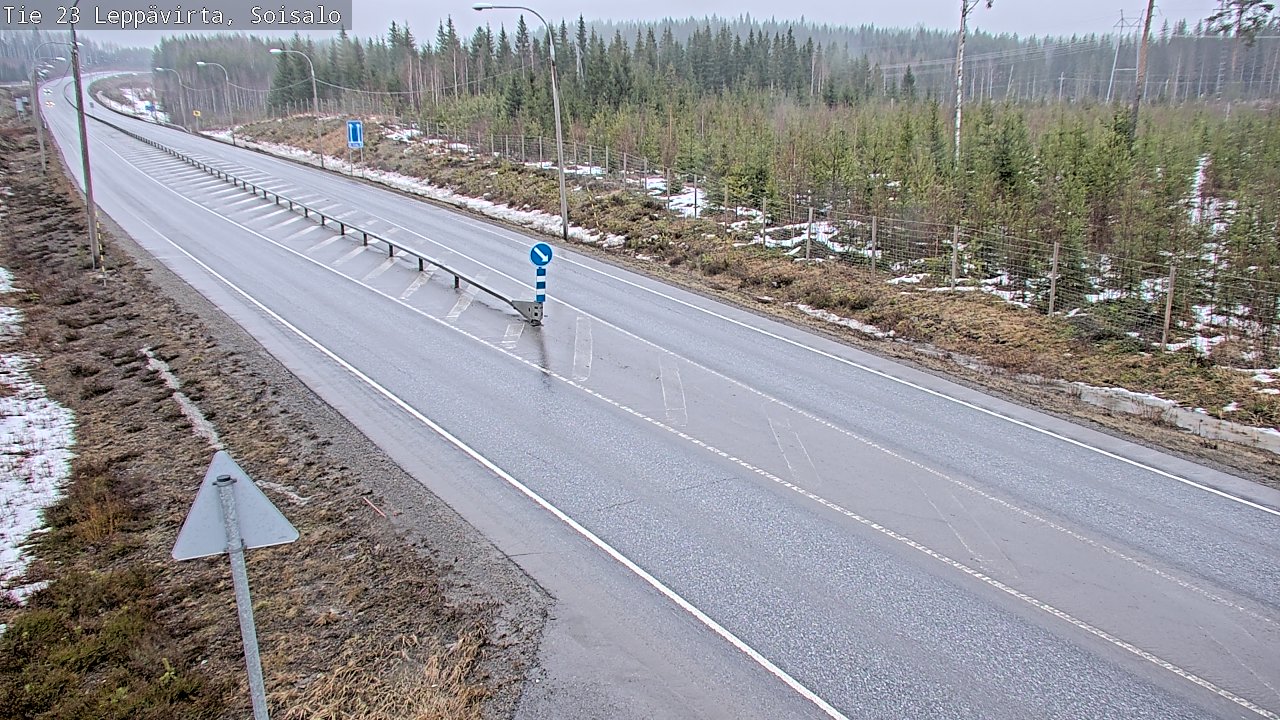 Weather Camera Image Road 23 Leppävirta, Soisalo, Leppävirta, Pohjois-Savo