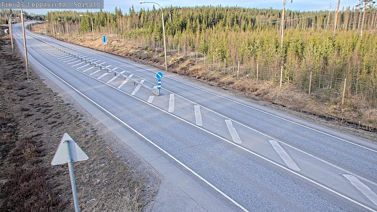 Weather Camera Image Väg 23 Leppävirta, Soisalo, Leppävirta, Pohjois-Savo