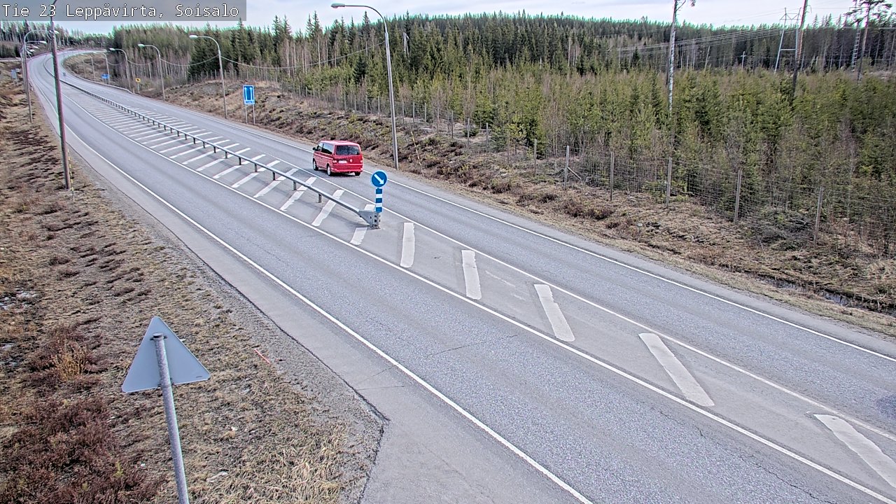 Weather Camera Image Väg 23 Leppävirta, Soisalo, Leppävirta, Pohjois-Savo