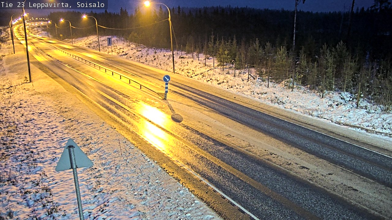 Weather Camera Image Road 23 Leppävirta, Soisalo, Leppävirta, Pohjois-Savo
