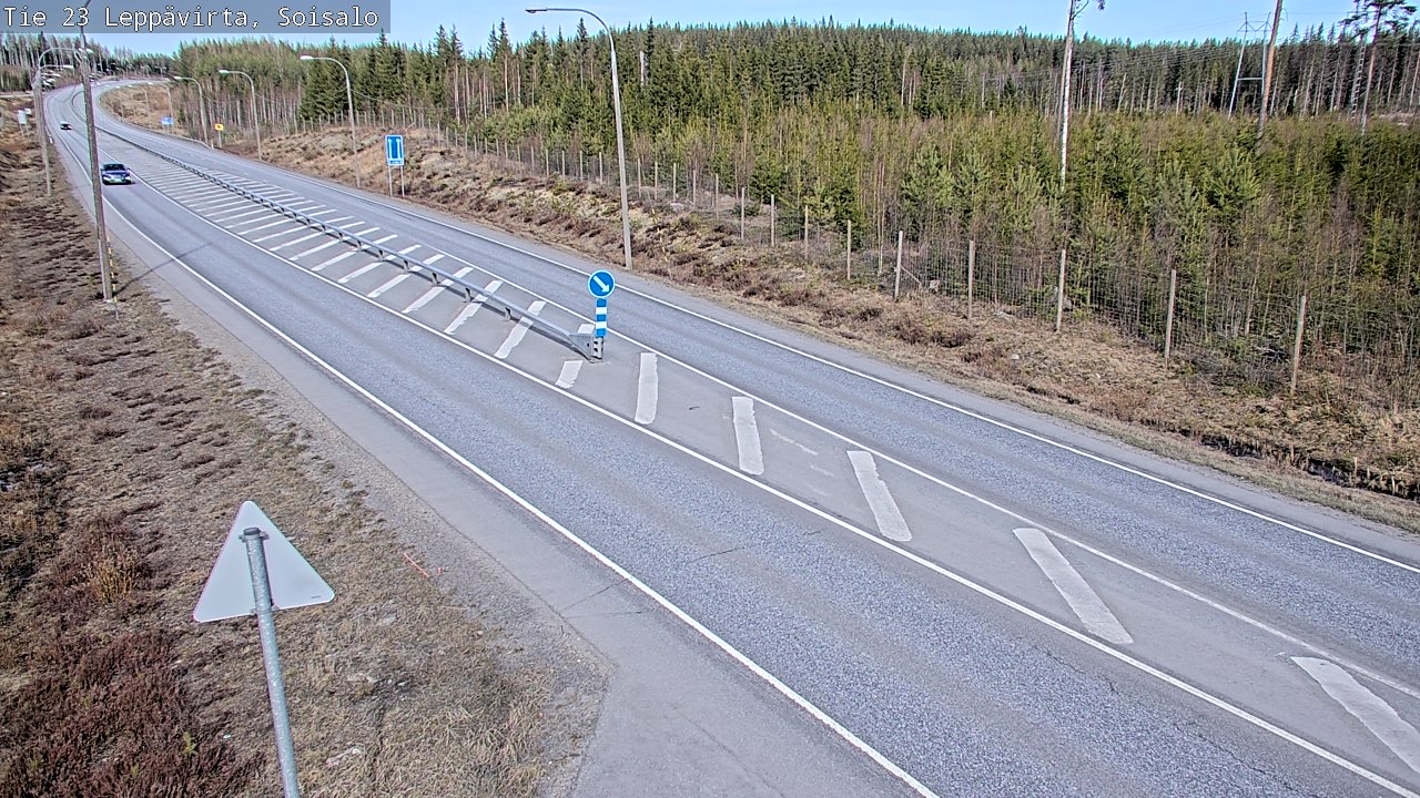 Weather Camera Image Väg 23 Leppävirta, Soisalo, Leppävirta, Pohjois-Savo