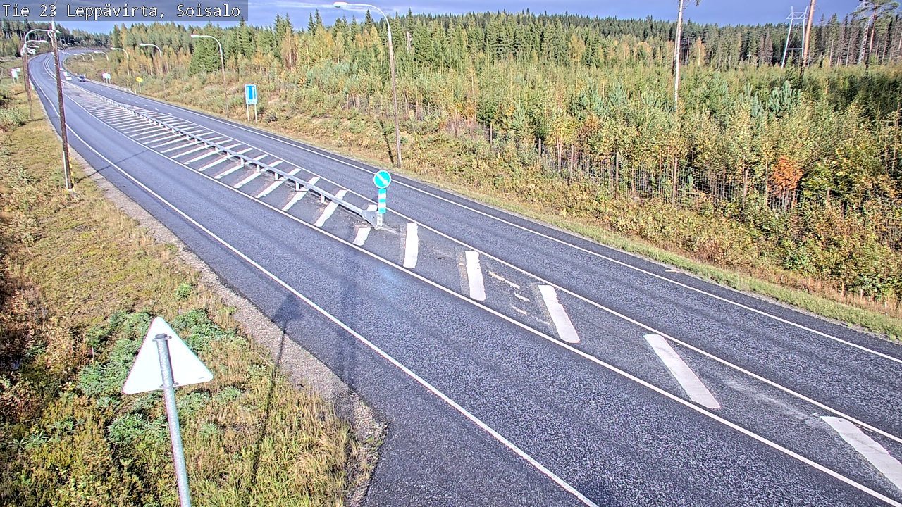 Weather Camera Image Road 23 Leppävirta, Soisalo, Leppävirta, Pohjois-Savo