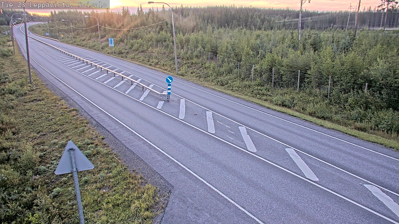 Weather Camera Image Road 23 Leppävirta, Soisalo, Leppävirta, Pohjois-Savo