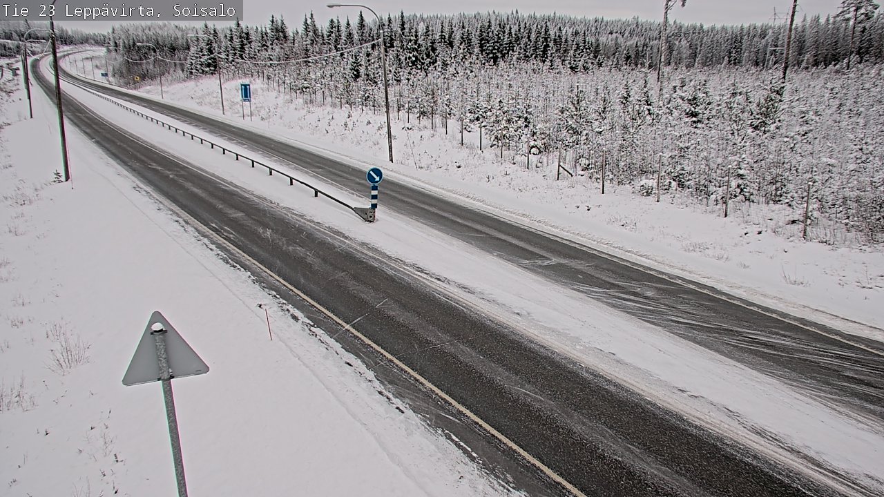 Weather Camera Image Road 23 Leppävirta, Soisalo, Leppävirta, Pohjois-Savo