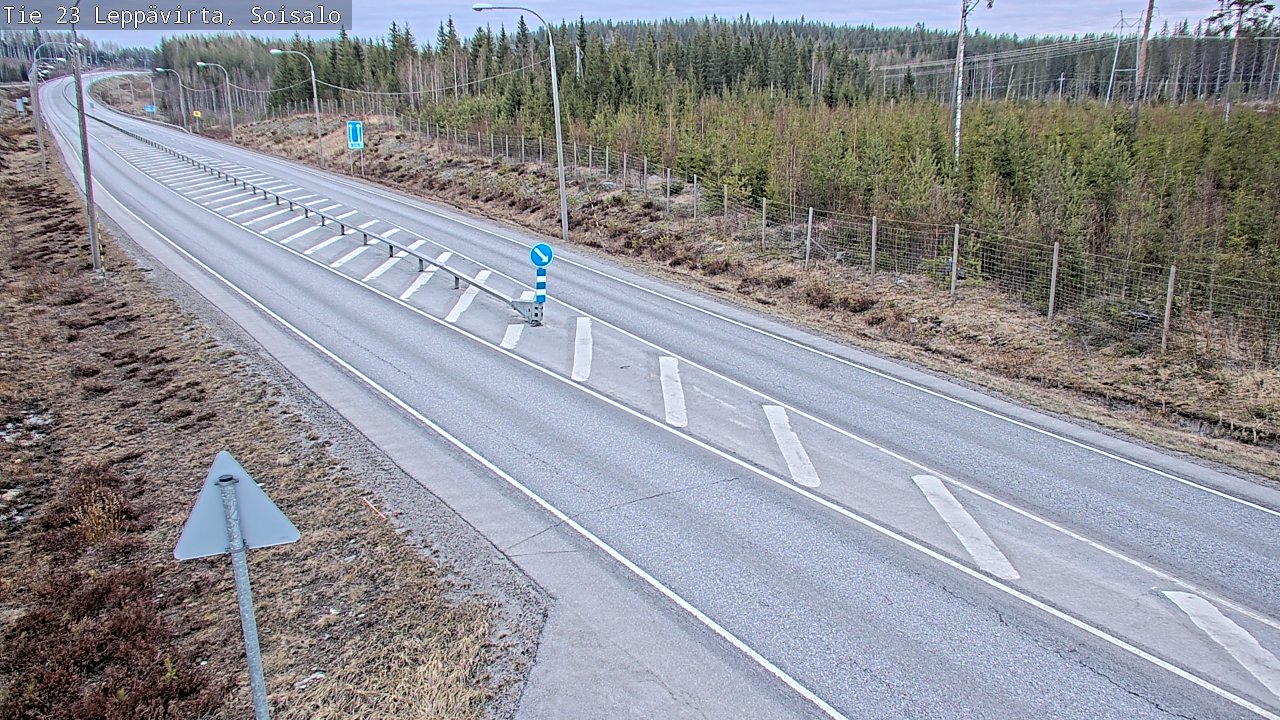 Weather Camera Image Väg 23 Leppävirta, Soisalo, Leppävirta, Pohjois-Savo