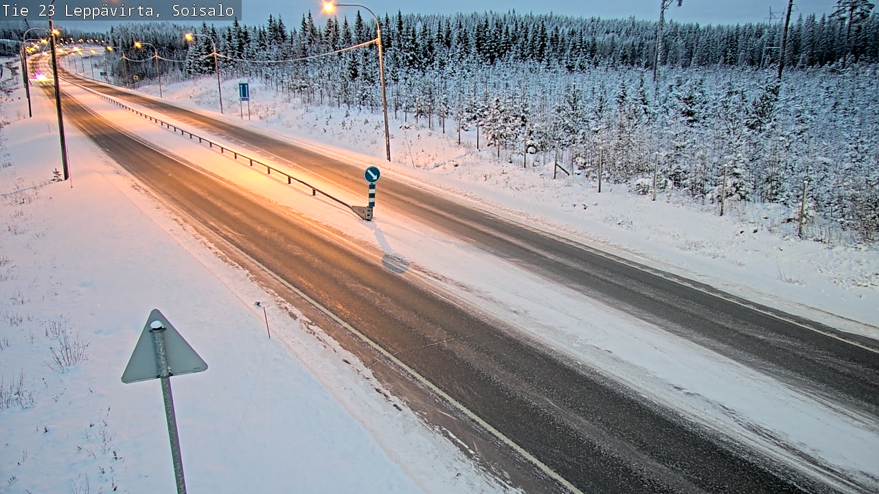 Weather Camera Image Road 23 Leppävirta, Soisalo, Leppävirta, Pohjois-Savo