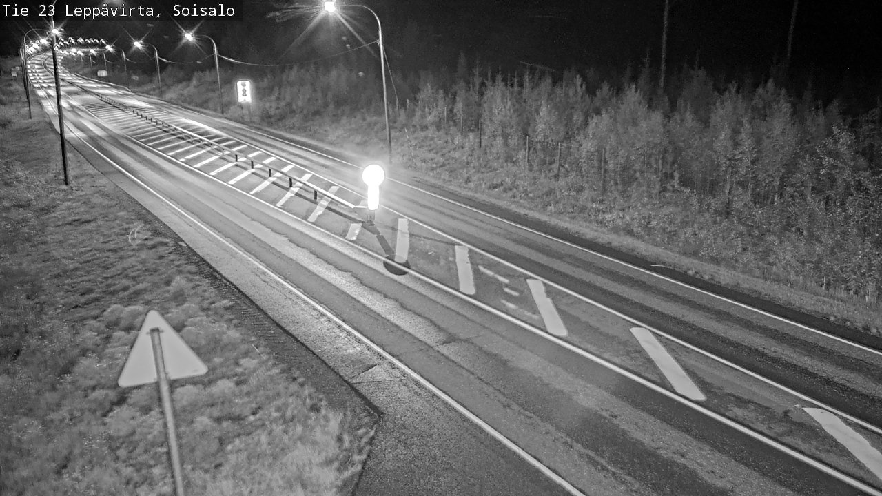 Weather Camera Image Road 23 Leppävirta, Soisalo, Leppävirta, Pohjois-Savo