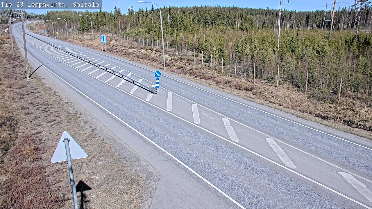 Weather Camera Image Väg 23 Leppävirta, Soisalo, Leppävirta, Pohjois-Savo