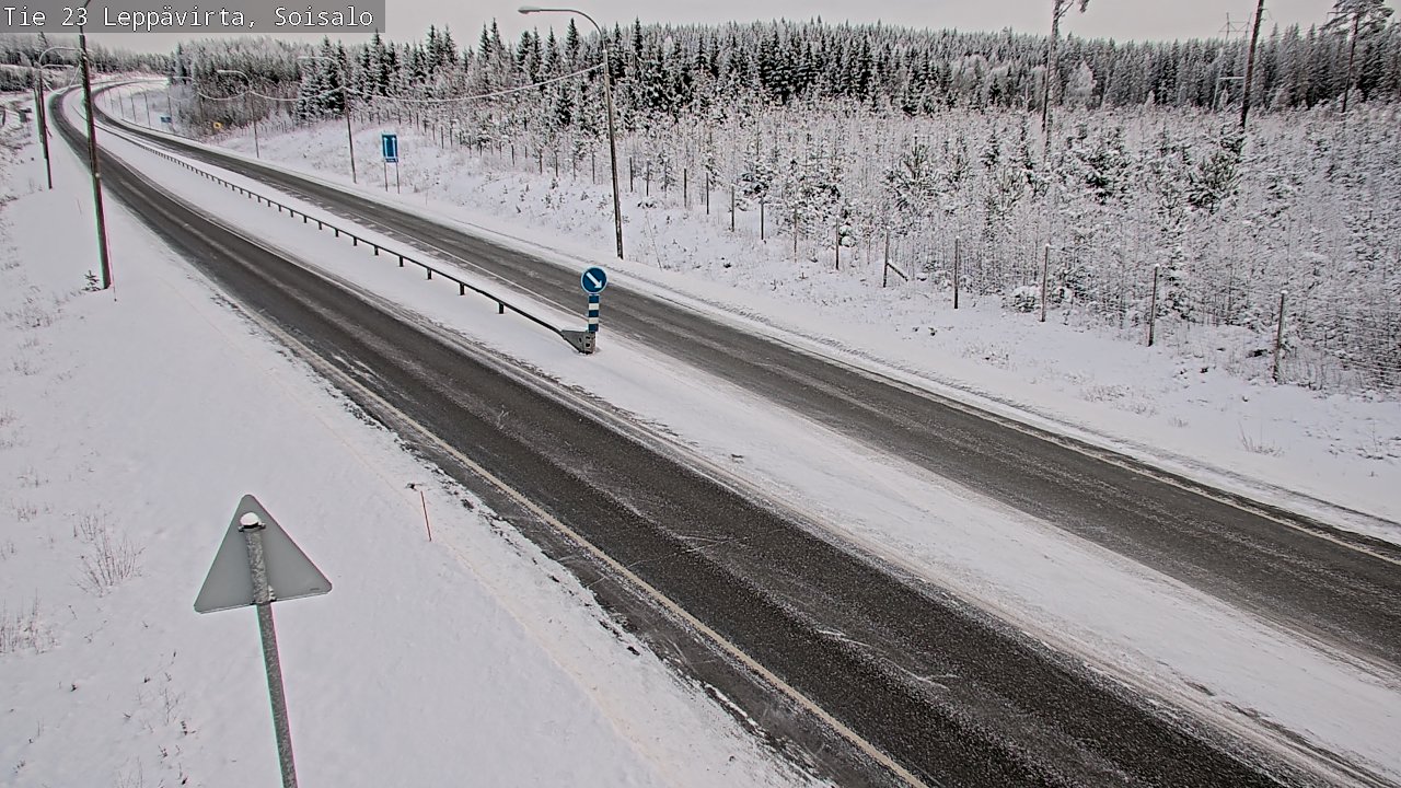 Weather Camera Image Road 23 Leppävirta, Soisalo, Leppävirta, Pohjois-Savo
