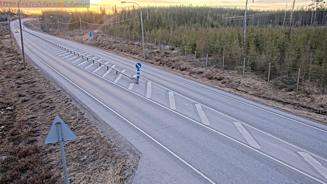 Weather Camera Image Road 23 Leppävirta, Soisalo, Leppävirta, Pohjois-Savo