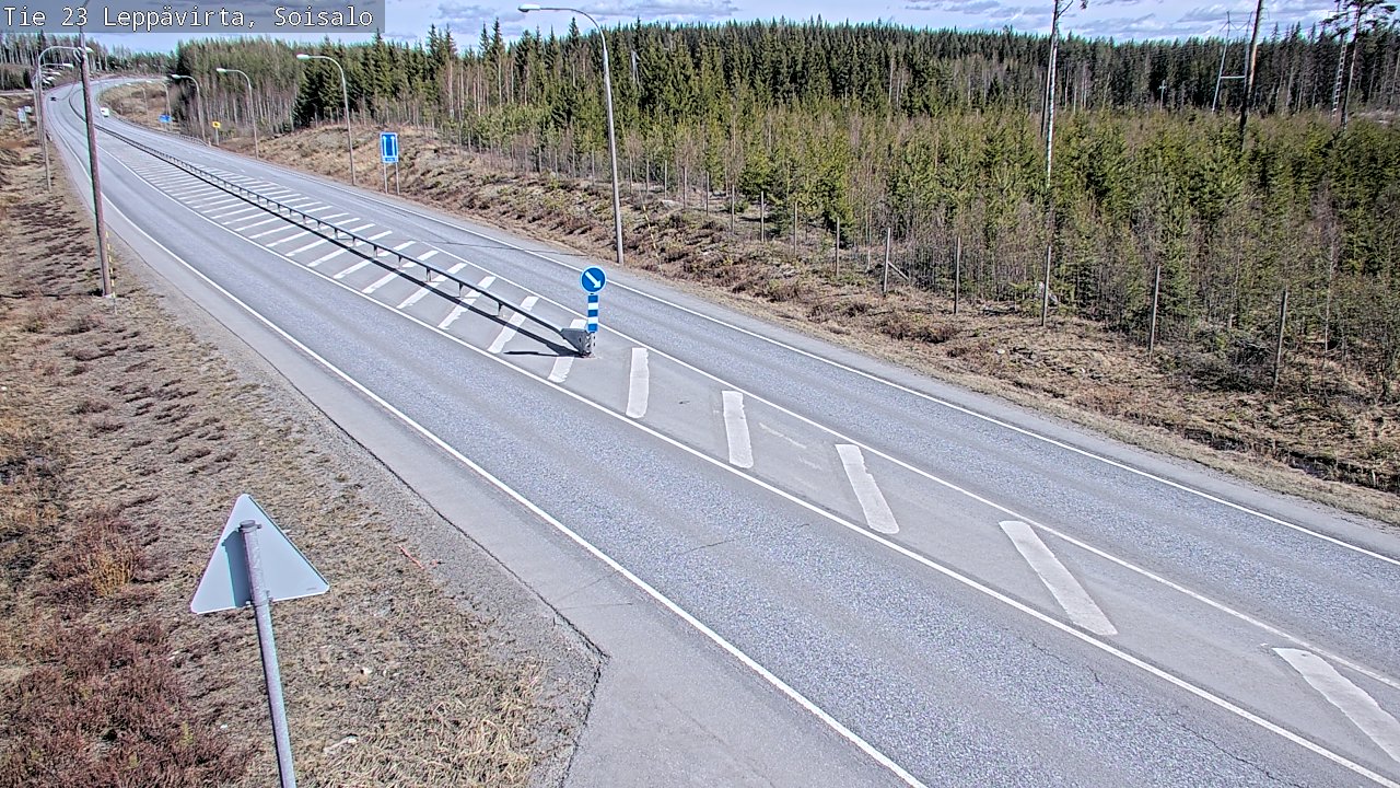 Weather Camera Image Väg 23 Leppävirta, Soisalo, Leppävirta, Pohjois-Savo