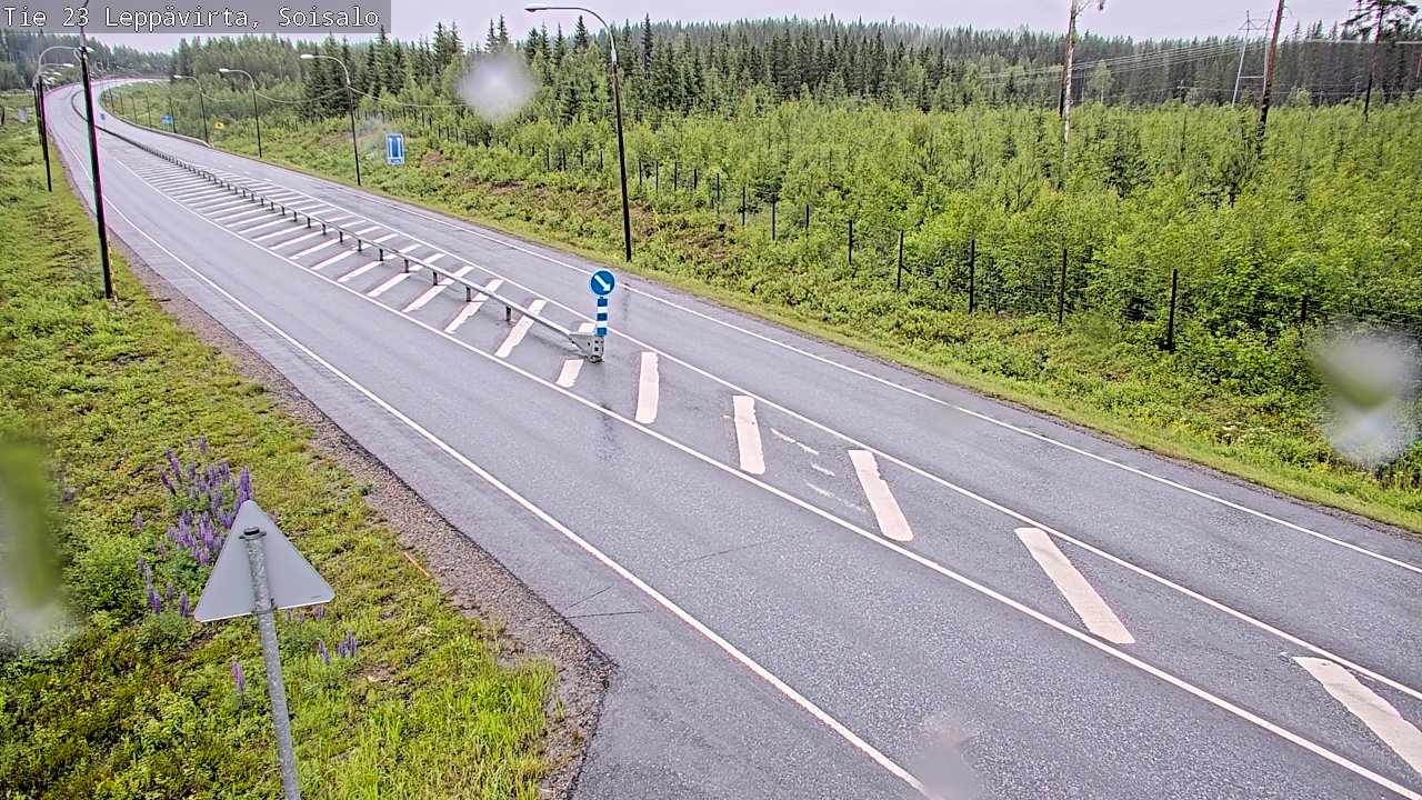 Weather Camera Image Väg 23 Leppävirta, Soisalo, Leppävirta, Pohjois-Savo