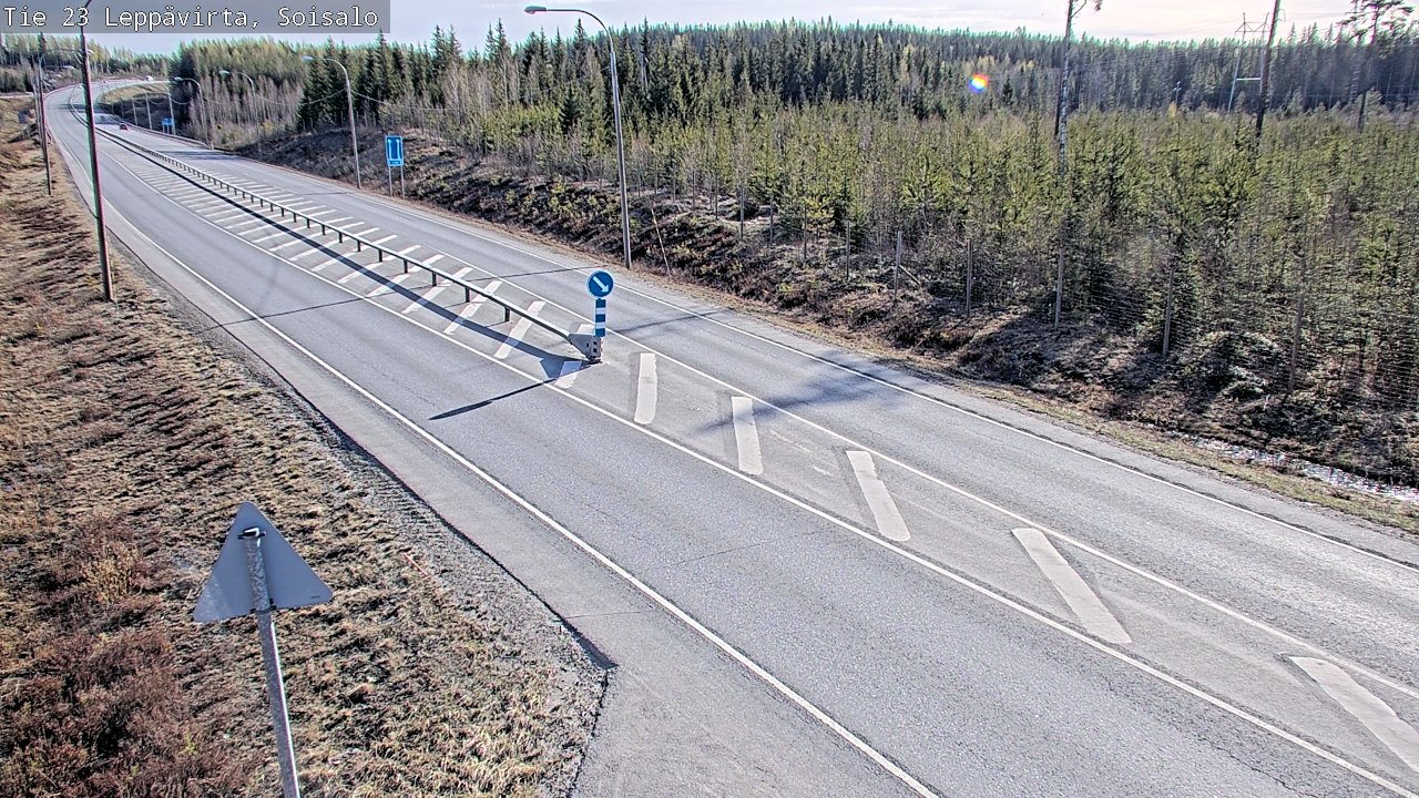 Weather Camera Image Road 23 Leppävirta, Soisalo, Leppävirta, Pohjois-Savo